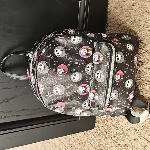 NWT Disney Bag Nightmare Before Christmas Mini Backpack Purse Jack Sally - Picture 3 of 6